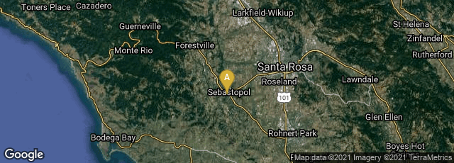Detail map of Sebastopol, California, United States