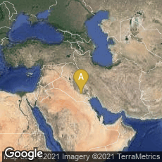 Overview map of Dhi Qar Governorate, Iraq