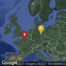 Overview map of Mitte, Leipzig, Sachsen, Germany,Paris, Île-de-France, France
