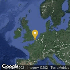 Overview map of Calais, Hauts-de-France, France