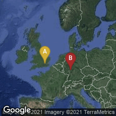Overview map of London, England, United Kingdom,Offenbach am Main, Hessen, Germany
