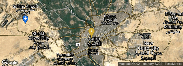 Detail map of Cairo Governorate, Egypt