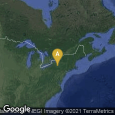 Overview map of Corning, New York, United States