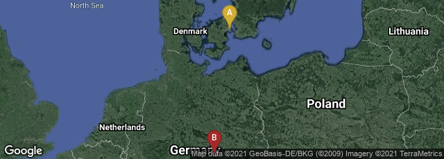 Detail map of København V, København, Denmark,Jena, Thüringen, Germany
