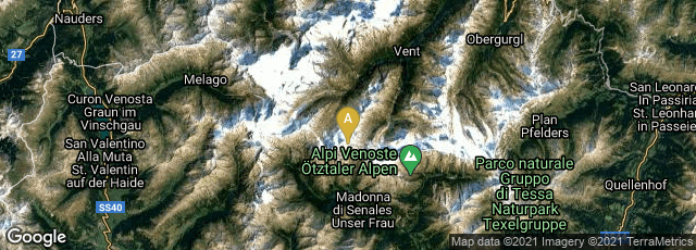 Detail map of Trentino-South Tyrol, Italy