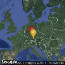 Overview map of München, Bayern, Germany,Ansbach, Bayern, Germany