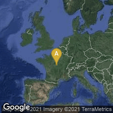 Overview map of Bourges, Centre-Val de Loire, France