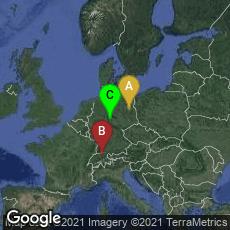 Overview map of Bezirk Charlottenburg-Wilmersdorf, Berlin, Berlin, Germany,Kreis 1, Zürich, Zürich, Switzerland,Innenstadt, Göttingen, Niedersachsen, Germany