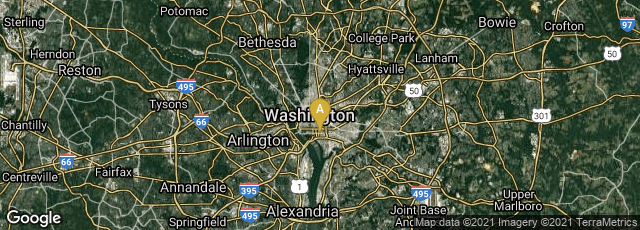 Detail map of Washington, District of Columbia, United States
