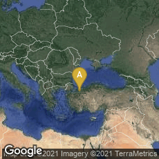 Overview map of Bursa, Turkey