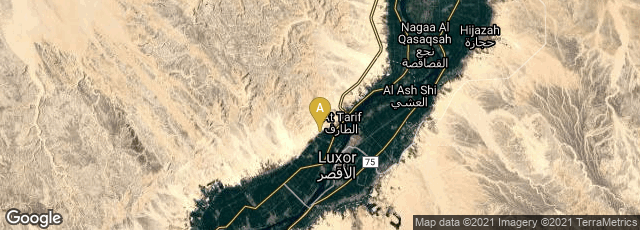 Detail map of Luxor Governorate, Egypt