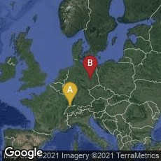Overview map of Rosental, Basel, Basel-Stadt, Switzerland,Lutherstadt Wittenberg, Sachsen-Anhalt, Germany