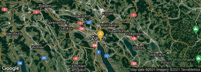 Detail map of Kreis 1, Zürich, Zürich, Switzerland