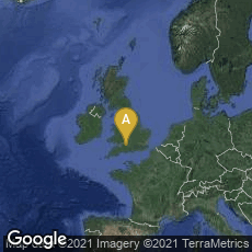 Overview map of Trowbridge, England, United Kingdom