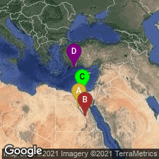 Overview map of Menia Governorate, Egypt,Luxor Governorate, Egypt,Ash Sharqia Governorate, Egypt,Turkey