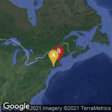 Overview map of New Haven, Connecticut, United States,Boston, Massachusetts, United States