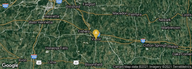 Detail map of Victor, New York, United States