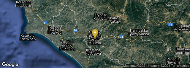Detail map of Greece