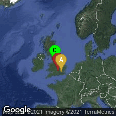 Overview map of London, England, United Kingdom,Oxford, England, United Kingdom,Manchester, England, United Kingdom