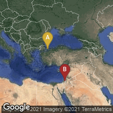 Overview map of İstanbul, Turkey,Jerusalem, Jerusalem District, Israel