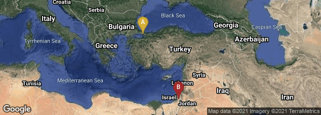 Detail map of İstanbul, Turkey,Jerusalem, Jerusalem District, Israel