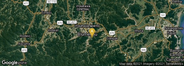 Detail map of Garcia, Santa Catarina, Brazil