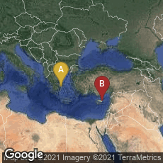 Overview map of Athina, Greece,Yeni Boğaziçi