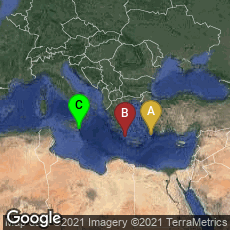 Overview map of Greece,Greece,Siracusa, Sicilia, Italy