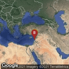 Overview map of Jabal Lubnan, Lebanon,Bayrut, Beirut Governorate, Lebanon
