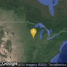 Overview map of Cedar Rapids, Iowa, United States