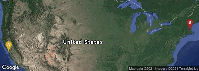 Detail map of San Mateo, California, United States,Cambridge, Massachusetts, United States