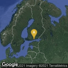 Overview map of Helsinki, Finland