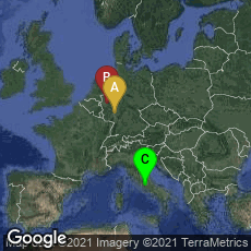 Overview map of Altstadt, Mainz, Rheinland-Pfalz, Germany,Innenstadt, Köln, Nordrhein-Westfalen, Germany,Lazio, Italy