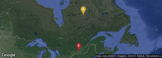 Detail map of Quebec, Canada,Ville-Marie, Montréal, Québec, Canada