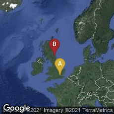 Overview map of London, England, United Kingdom,Branxton, Cornhill-on-Tweed, England, United Kingdom