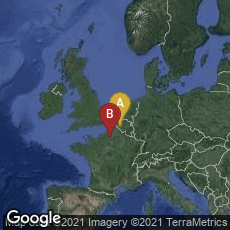 Overview map of Brugelette, Wallonie, Belgium,Beauvais, Hauts-de-France, France