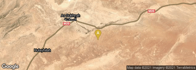 Detail map of Syria, Gouvernorat de Homs