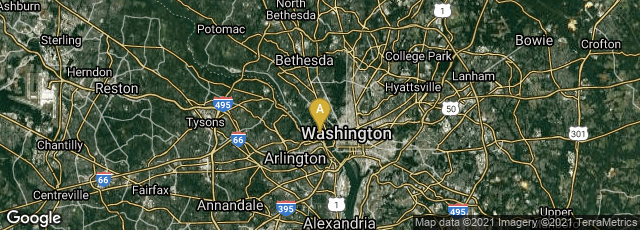 Detail map of Washington, District of Columbia, United States