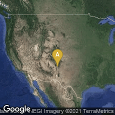 Overview map of Santa Fe, New Mexico, United States