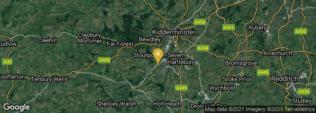 Detail map of Stourport-on-Severn, England, United Kingdom
