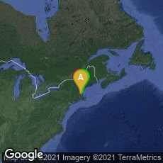 Overview map of Waltham, Massachusetts, United States,Lowell, Massachusetts, United States,Beverly, Massachusetts, United States