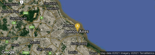 Detail map of AAF, Buenos Aires, Argentina