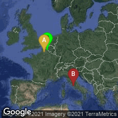 Overview map of Corbie, Hauts-de-France, France,Città del Vaticano, Vatican City,Saint-Amand-les-Eaux, Hauts-de-France, France