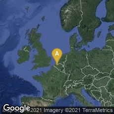 Overview map of Gent, Vlaanderen, Belgium
