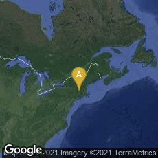 Overview map of Amherst, Massachusetts, United States