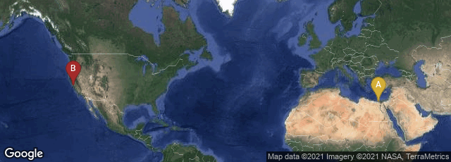 Detail map of Alexandria Governorate, Egypt,San Francisco, California, United States