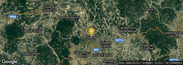 Detail map of Siena, Toscana, Italy
