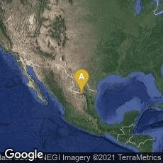 Overview map of Zona Centro, Saltillo, Coahuila de Zaragoza, Mexico