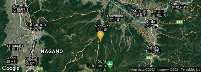 Detail map of Daimon, Nagawa, Nagano, Japan