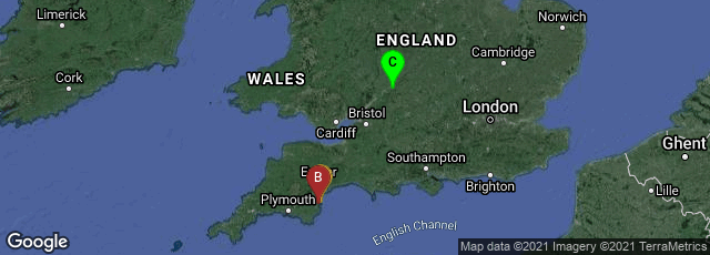 Detail map of Torquay, England, United Kingdom,Torquay, England, United Kingdom,Cheltenham, England, United Kingdom
